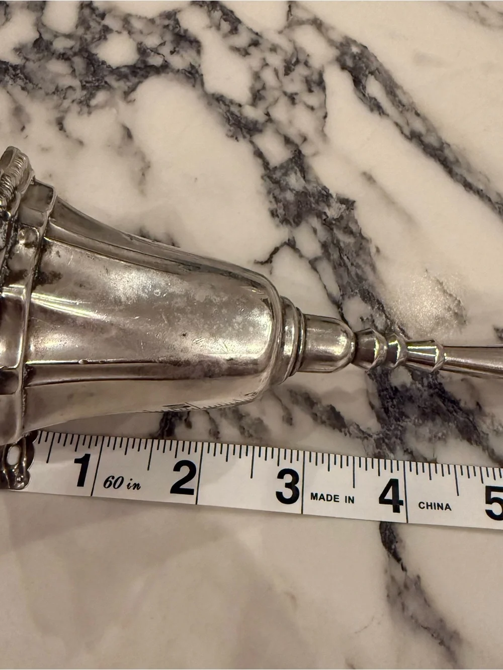 Vintage Avon Hudson Manor Collection Silver-Plated Hostess Dinner Bell 5.5” tall